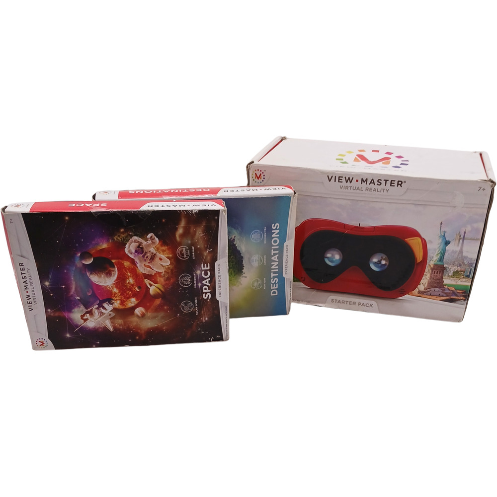 View-Master VR Starter Pack Lot of 3 – Includes Viewer Space & Destinations Set